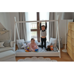 Completo letto tenda Tipi 160x80cm + materasso Eco